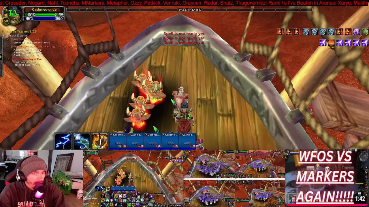 Manually Multiboxing 5 Ele Dungeon Spam (Level 50) | TBC!