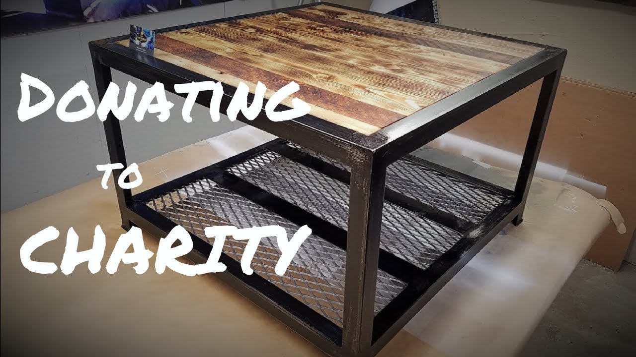 Building an Industrial Coffee Table for Charity - Metal & Wood