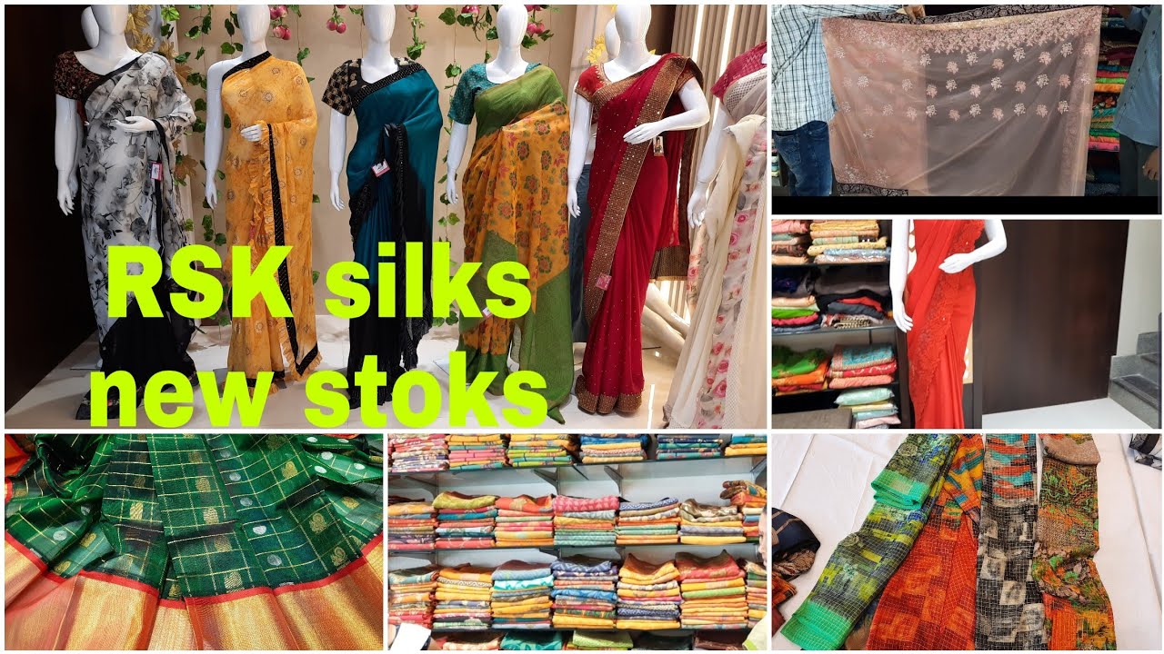 RSK Silks Saree shopping||New Varieties sarees Reasonable price #RSKsilks Chandanagar|Latest sarees