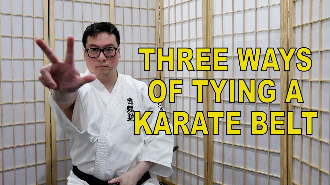 How to Tie Your Karate Belt in Three Ways for Three Different Purposes