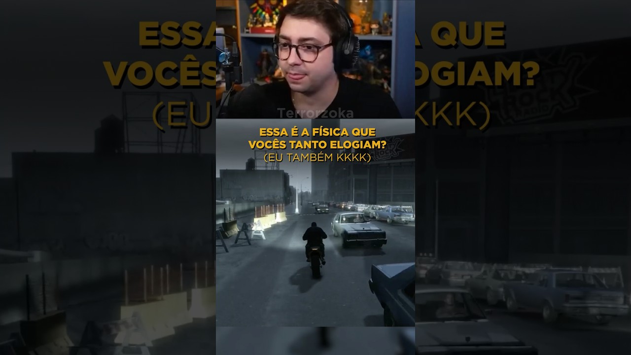 GTA 4 tem a melhor f&iacute;sica de todos #alanzoka #GTA4 #gta5