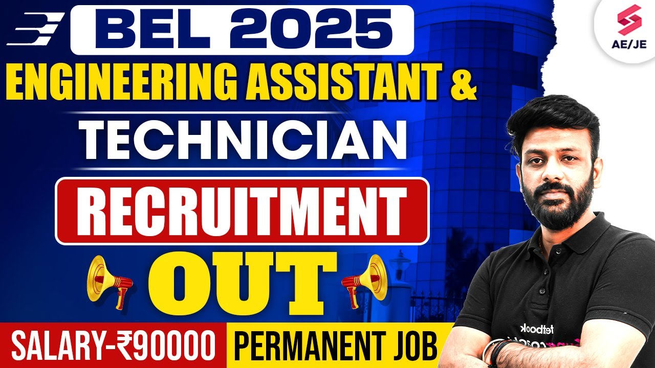 BEL Engineering Assistant Recruitment 2025 Out | BEL Technician Recruitment Full Details | Rahul Sir