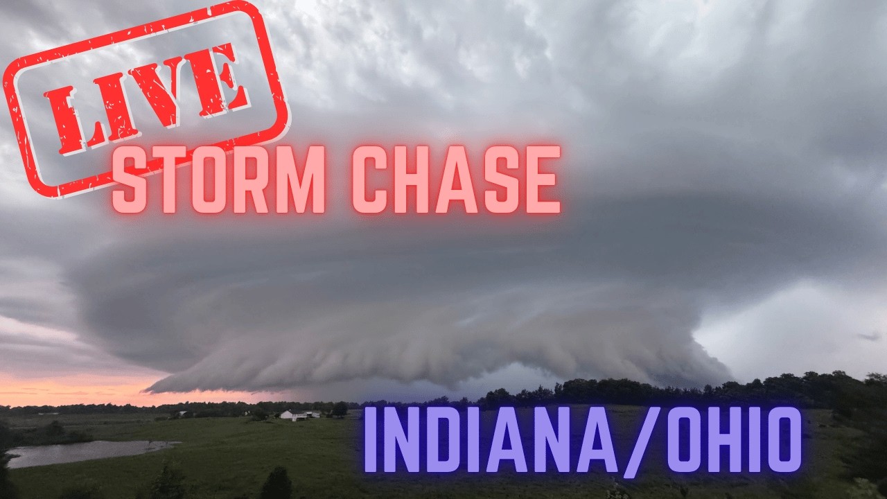 Tornado Threat in Indiana | Supercell Storms | Live Chase Archive