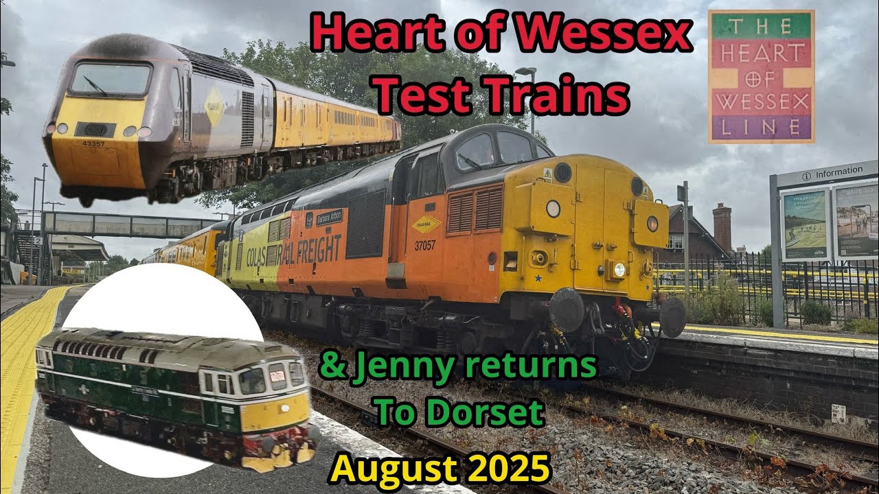Dorset Test Trains and Jenny returns home - August 2025