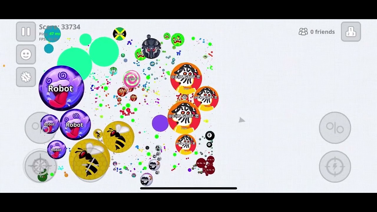 They all tried They all Failed🙂‍↔️ (AGAR.IO MOBILE)