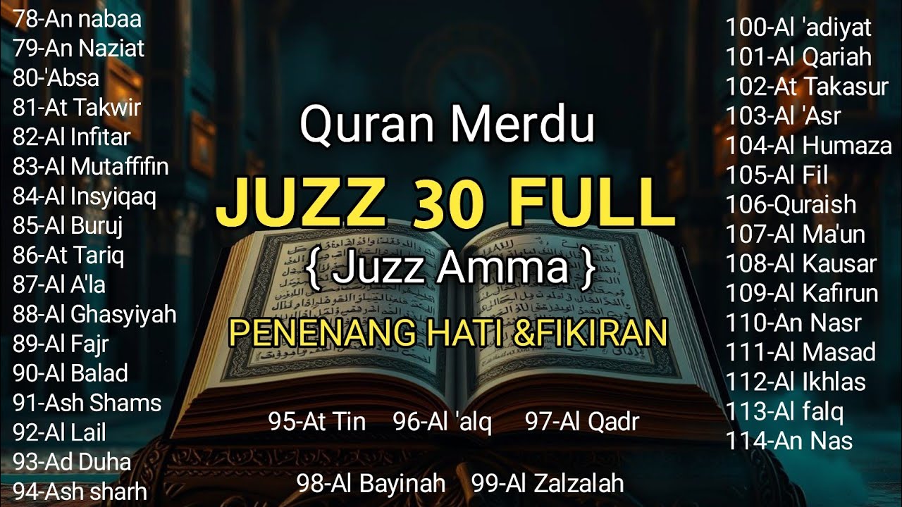 Ngaji Merdu Juz 30 Full ( JUZ AMMA ) Suara Merdu Menyentuh Hati,Terbaru 2026 | by Alaa Yasser
