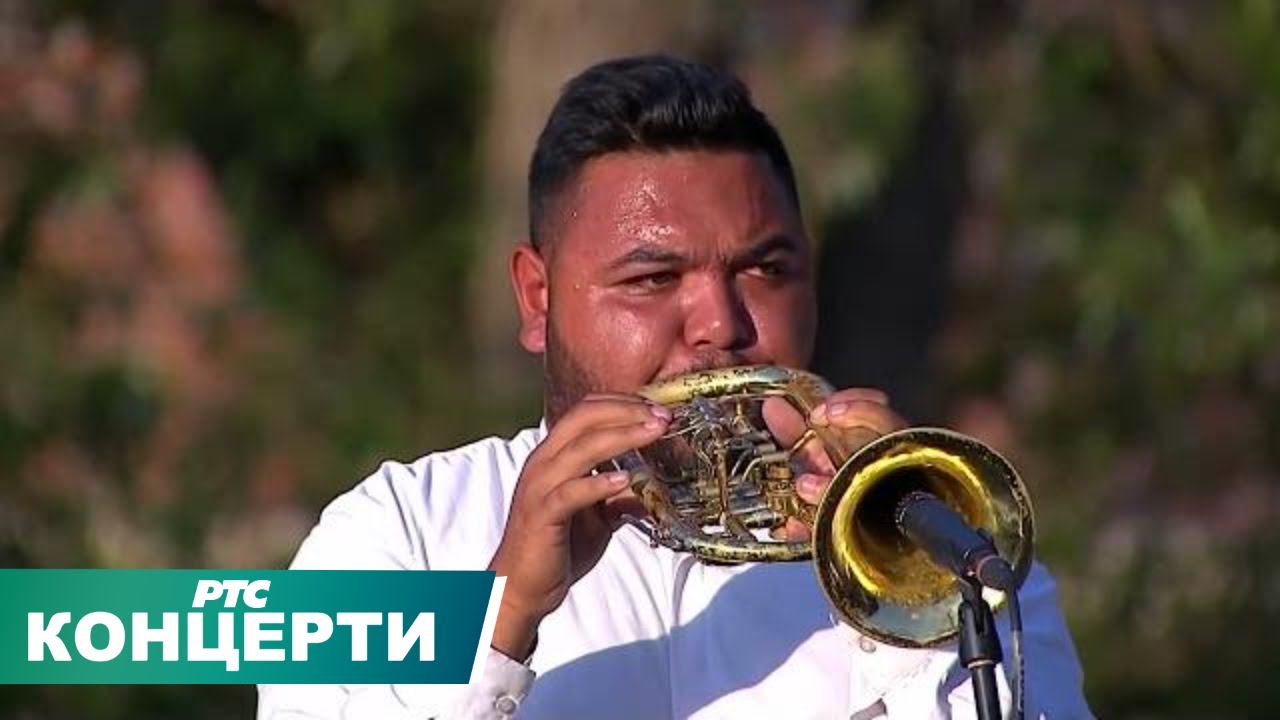 61. Dragačevski sabor trubača u Guči 2022 /Nastup trubačkog orkestra Kristijana Trajkovića, Zagužane