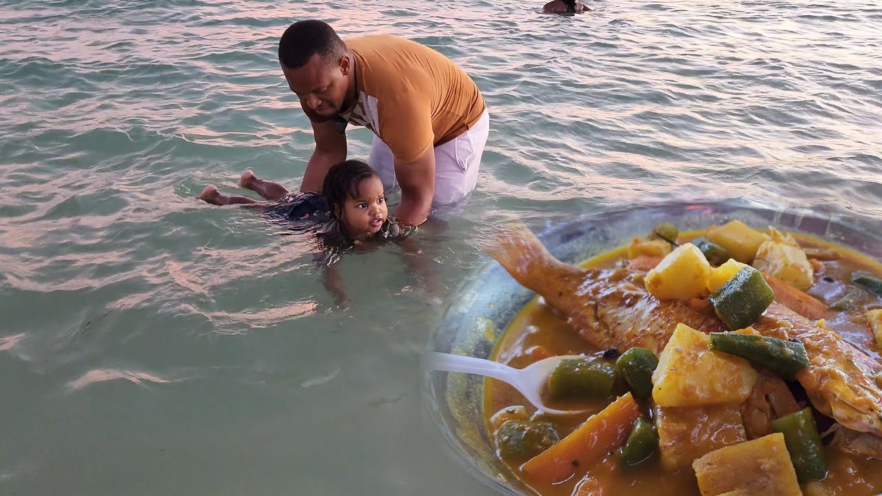 The perfect steam fish @ Hellshire beach