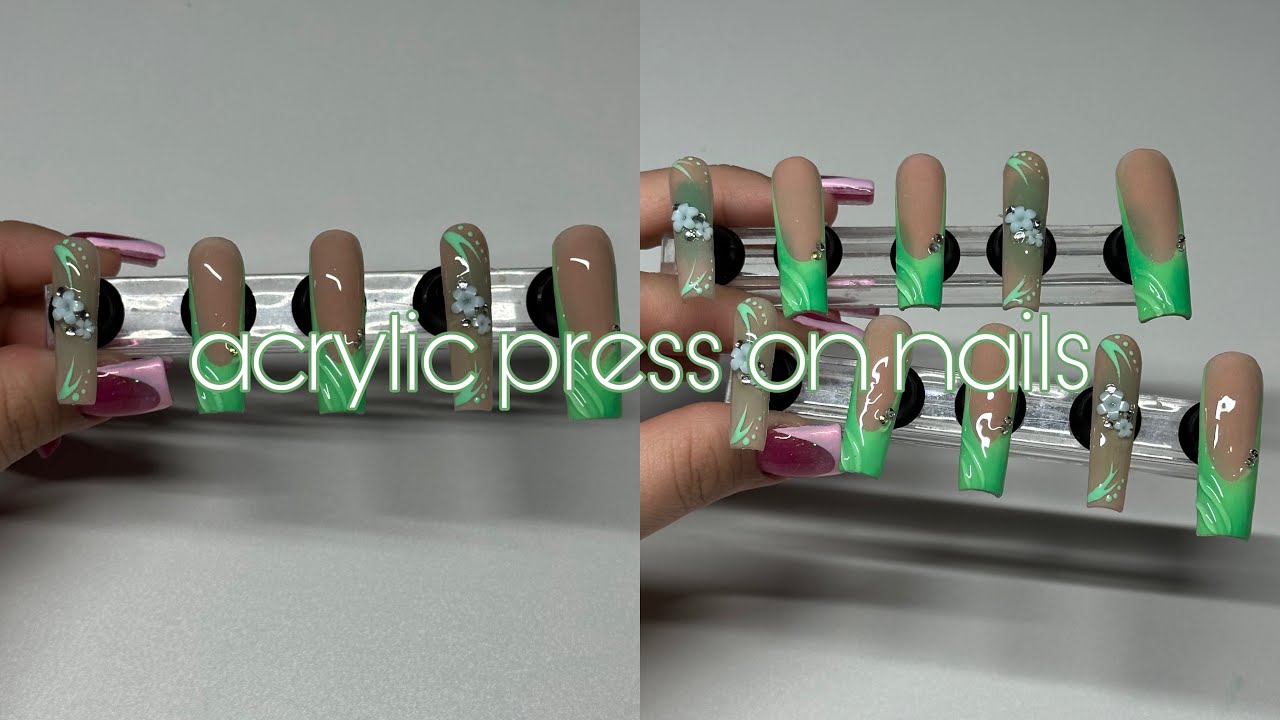 Acrylic Press On Nails✨ | Re-Create Nail Set🌸