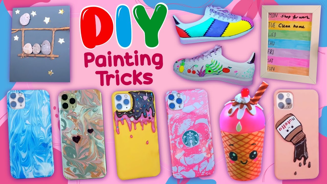 20 Painting Tricks - DIY Painting Hacks and Crafts - Spectacular Paint Ideas - Girlish DIY Projects
