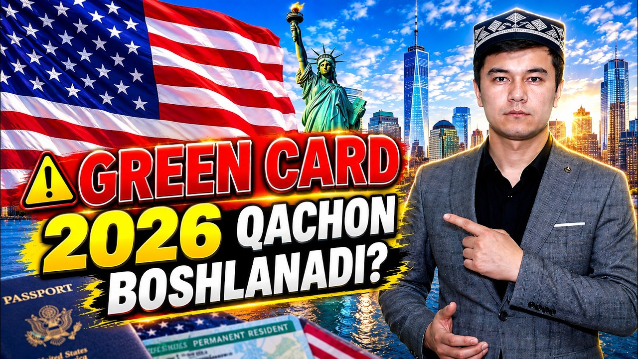 🇺🇸 GREEN CARD 2027: O&lsquo;zbekistonliklar uchun qachon ochiladi? Eng so&lsquo;nggi yangilik!