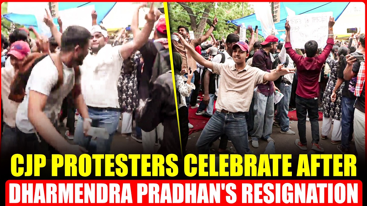 BREAKING NEWS: Dharmendra Pradhan Resigns | CJP Protesters Go Crazy, Celebrations Across Nation