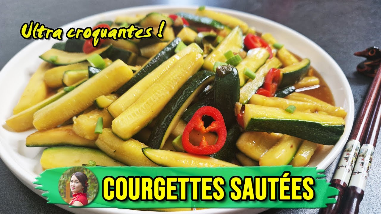 COURGETTES SAUTÉES à la poêle façon chinoise | Recette express et ultra simple !