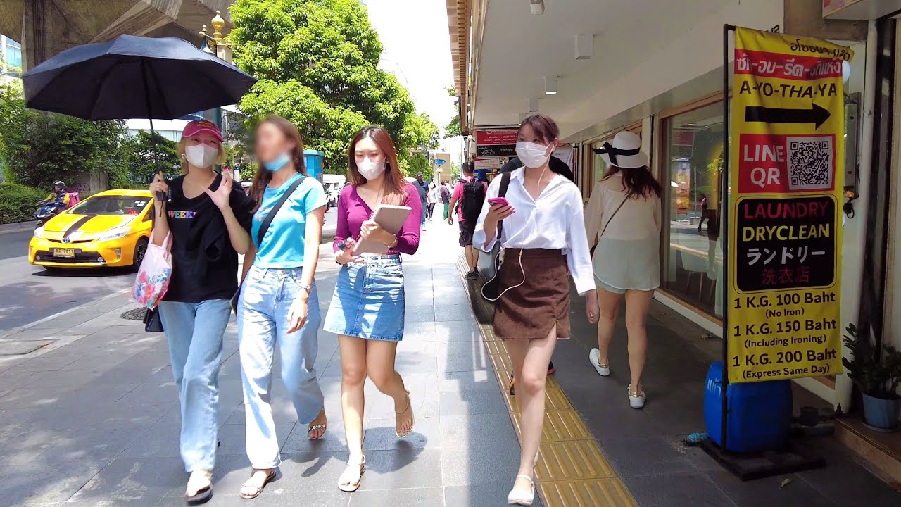4K 🇹🇭 Walking Famous City Center of Bangkok (Asok to EmQuartier) | Thailand 2023
