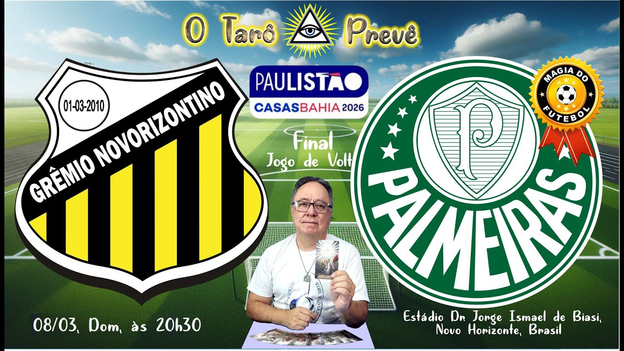 O Tar&ocirc; Prev&ecirc;   PAULIST&Atilde;O FINAL   2&ordm; Jogo entre Novorizontino e Palmeiras