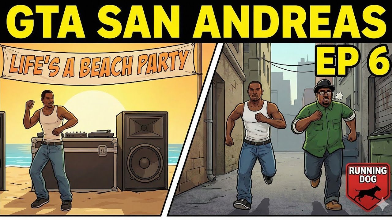 Life's beach | running dog | GTA  San Andreas | Ep6 #gta