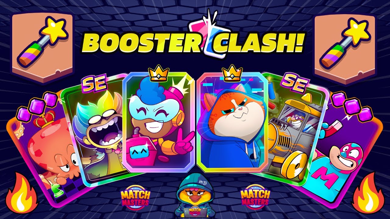 FREE BOOSTERS on BOOSTER CLASH! x6 BEST BOOSTERS | Color Crush + Square Match