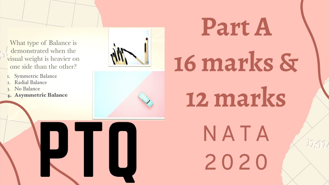 Preferential Type Questions | PART-A 16 & 12 Marks questions |for NATA 2020 | NATA 2020 preparation
