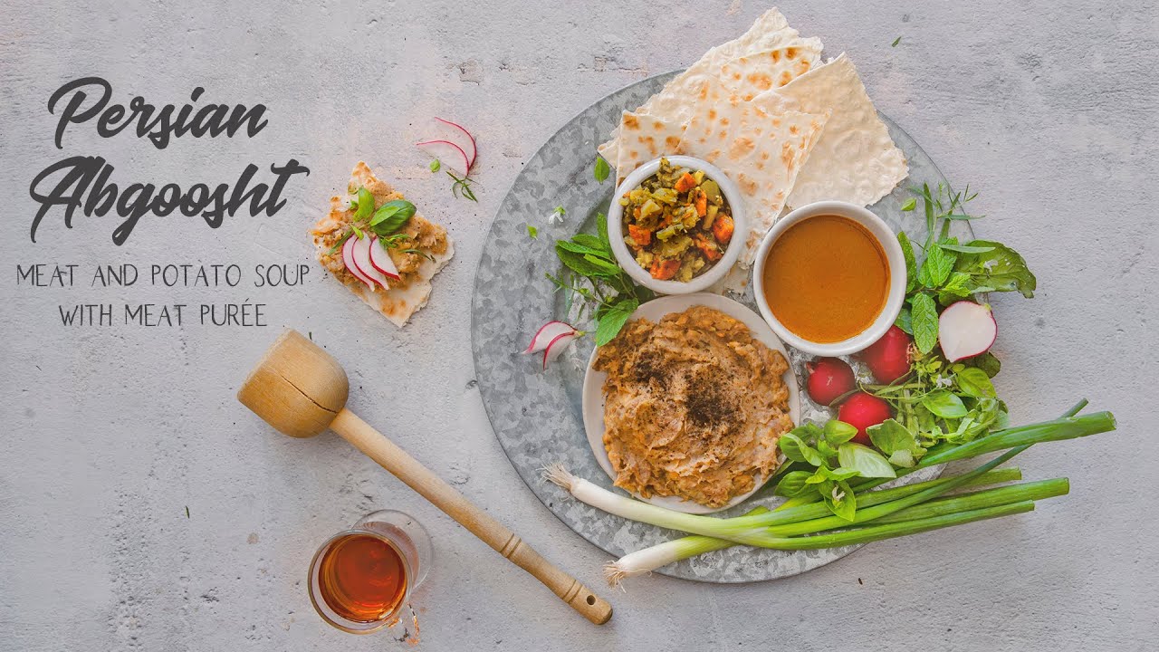 Instant Pot Abgoosht  (Persian Meat and Potato Soup)