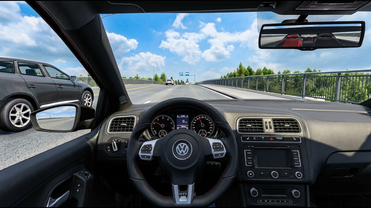 Volkswagen Polo GTI   - Euro Truck Simulator 2 [Steering Wheel Game Play]