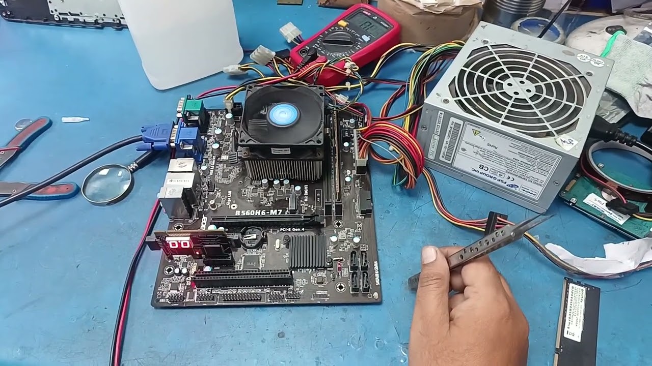 How to repaired not powering on acer b560h6-m7 motherboard suporting for 10th generation processor