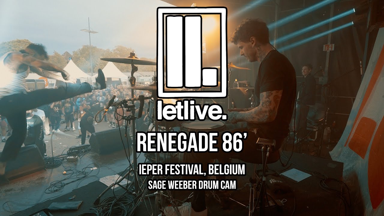 Renegade 86' - Letlive (Drum Cam) - Ieper Festival 2025