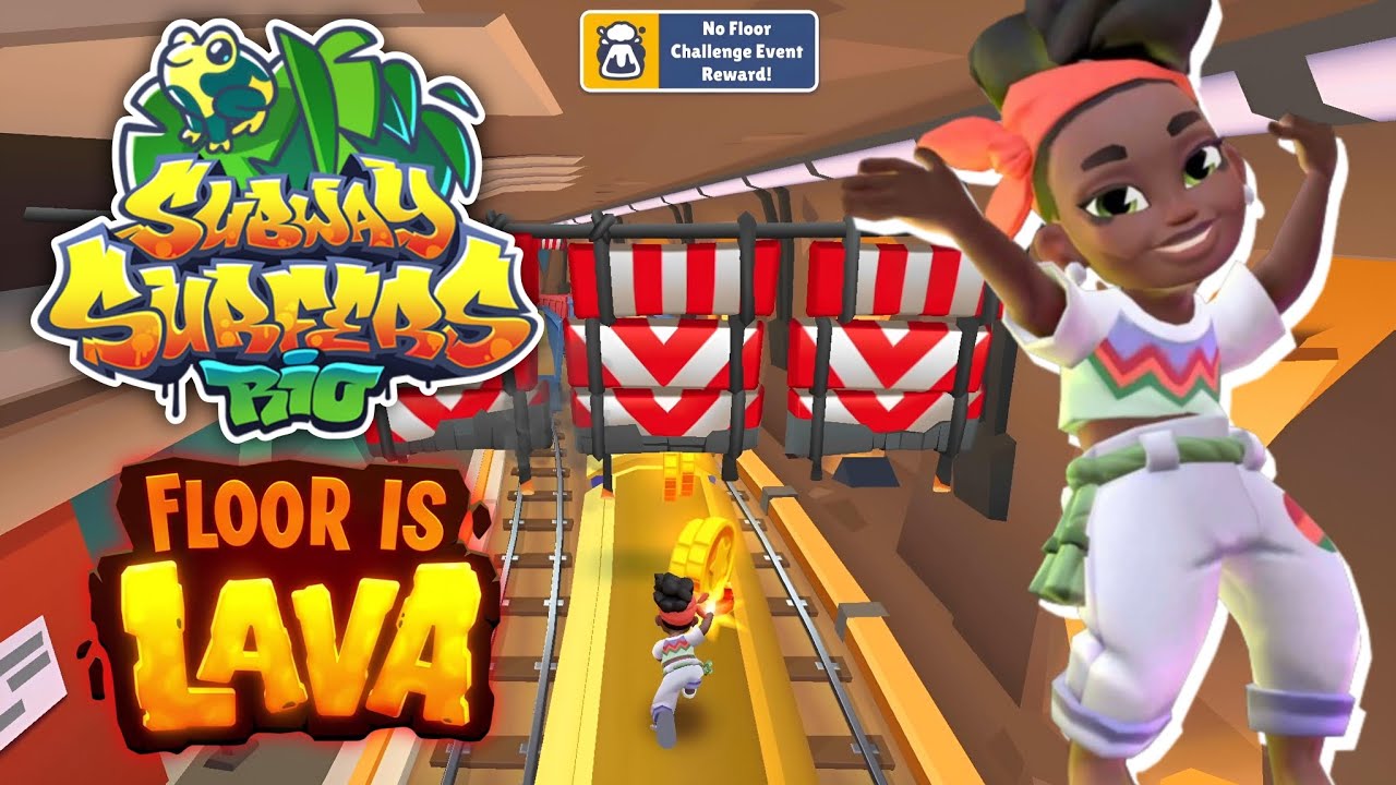 NEW FLOOR IS LAVA - NO FLOOR CHALLENGE IN RIO 2023 - SUBWAY SURFERS HOLLYWOOD 3.31