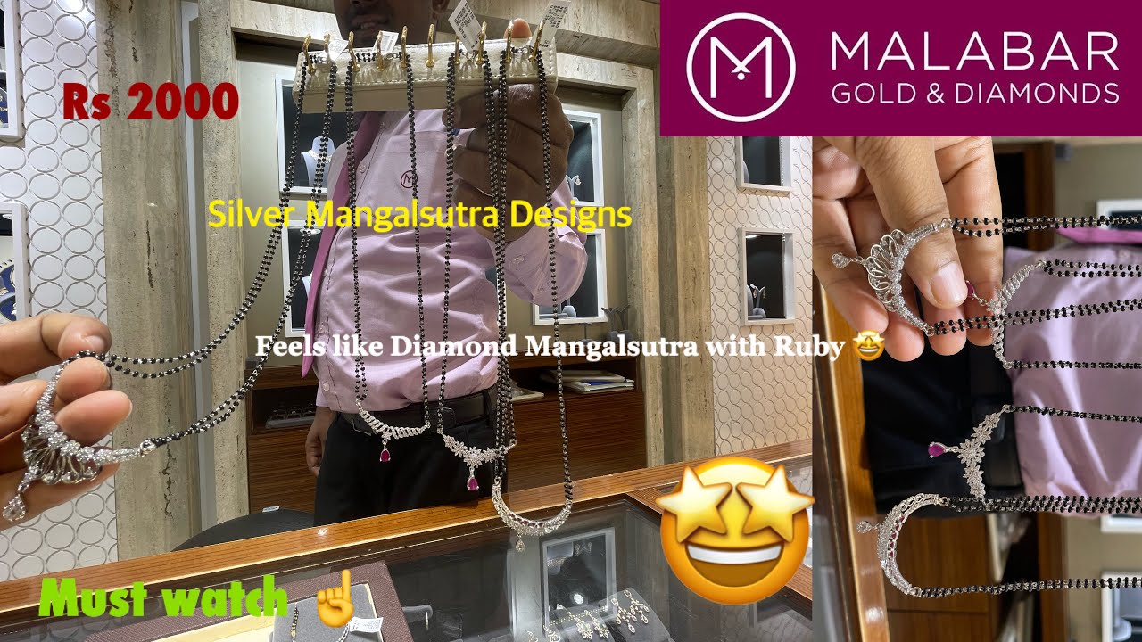 Malabar Silver Mangalsutra feels like Diamond Mangalsutra at Rs 2000 | Silver Mangalsutra Designs