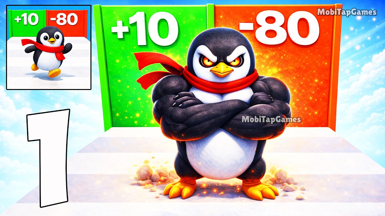 ❄️ Penguin Evolution Runner 3D - Gameplay Walkthrough - Arctic Run Adventure (iOS, Android)