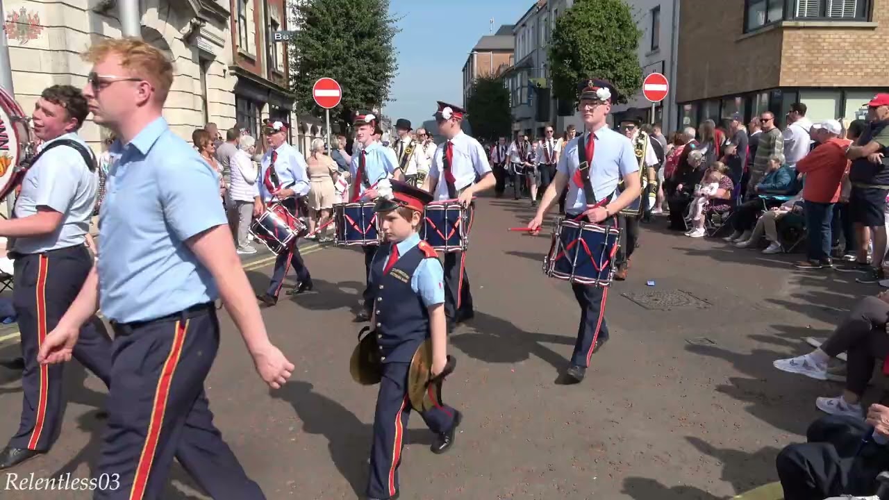Staffordstown Accordion Band @ Co. Antrim Black Saturday Parade ~ Ballymena ~ 31/08/24 (4K)
