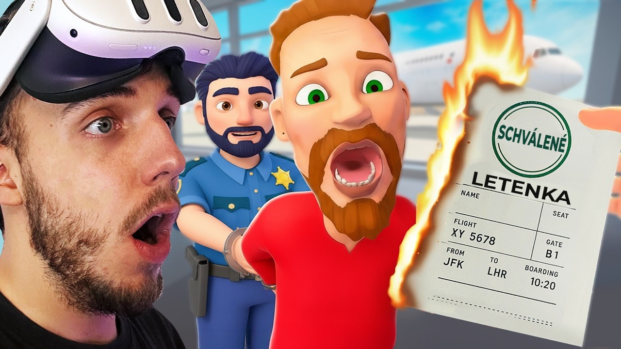 Pracujem Ako OCHRANKA na LETISKU! (Virtuálna Realita)