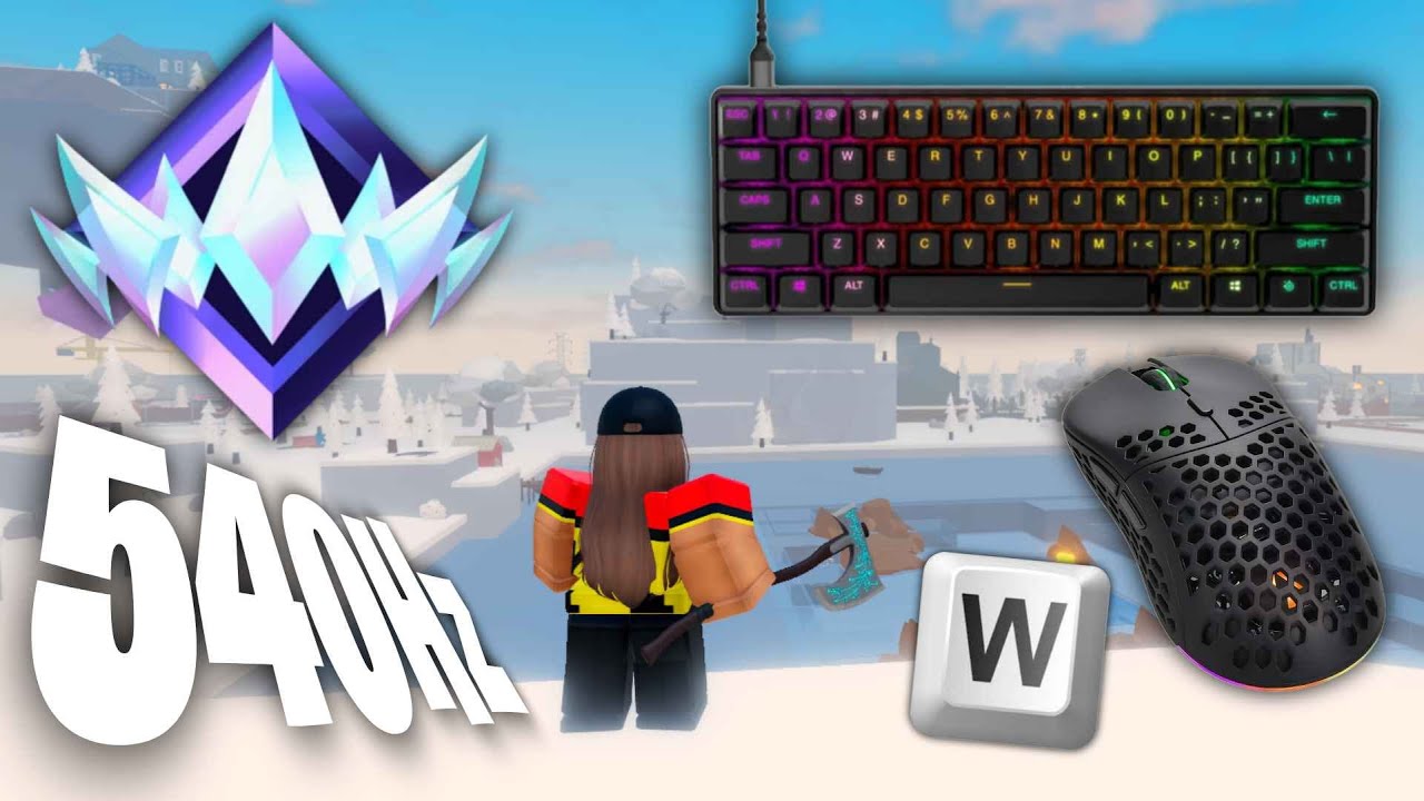 Fortblox Chill Satisfying Keyboard ASMR 😴 Solo High Kill W-Key Unreal Ranked Gameplay 🏆 360 FPS 4K