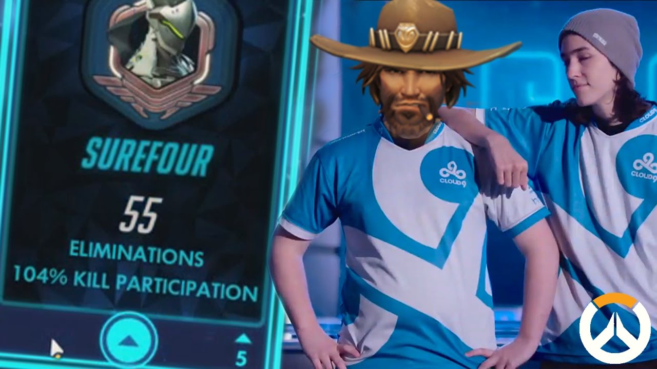 BEST OF C9 SUREFOUR MONTAGE! ► Pro Overwatch Player at his BEST & WORST