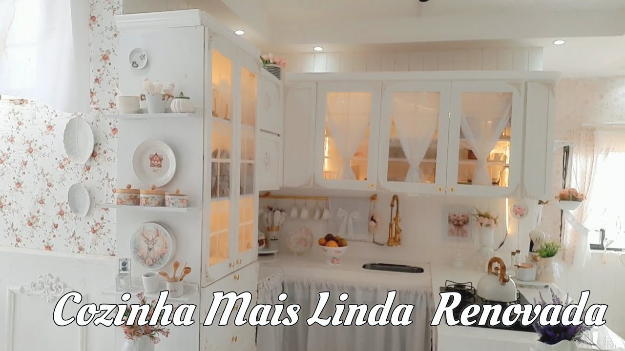 COZINHA  MAIS LINDA RENOVADA  +COMPRINHA NA SHOPEE 