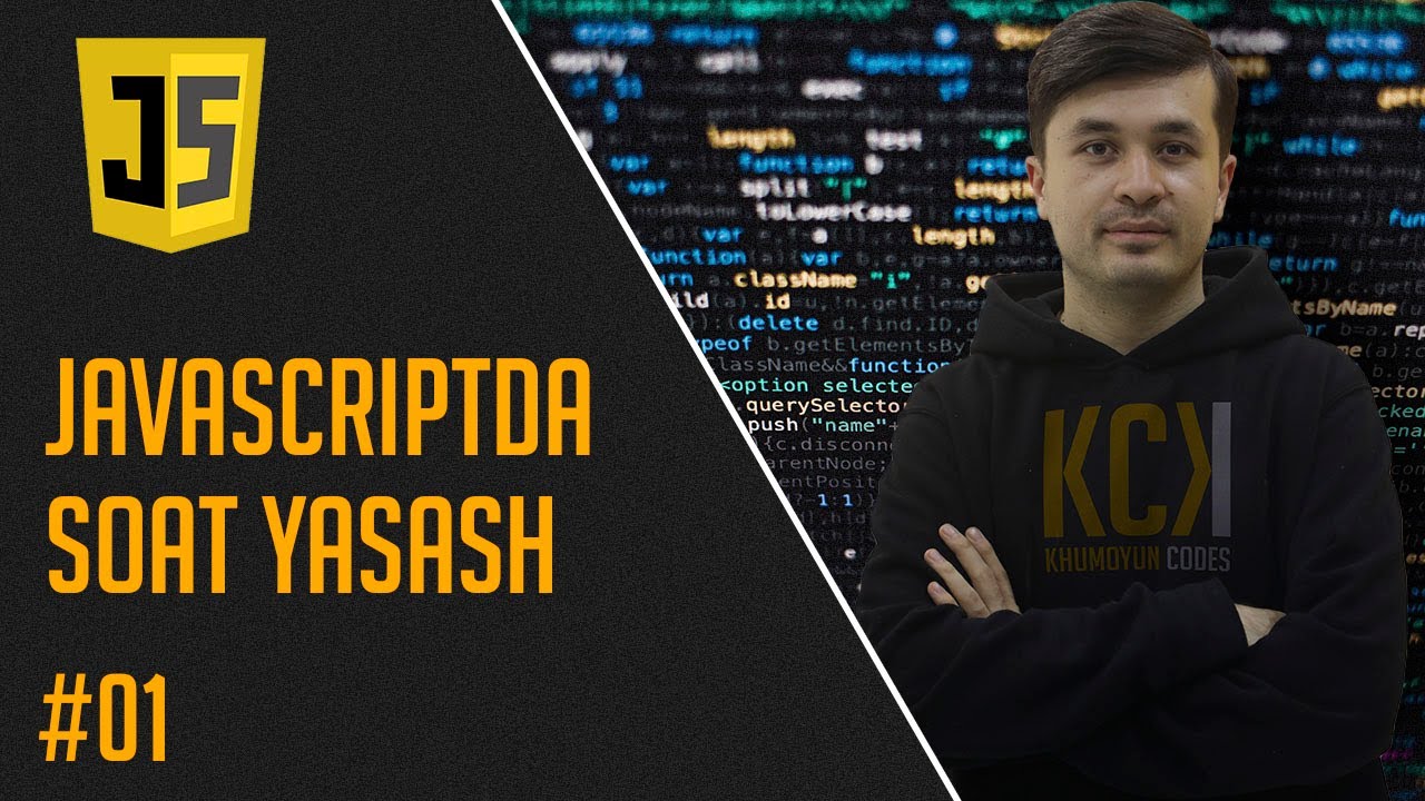 JavaScript orqali elektron soat yasash