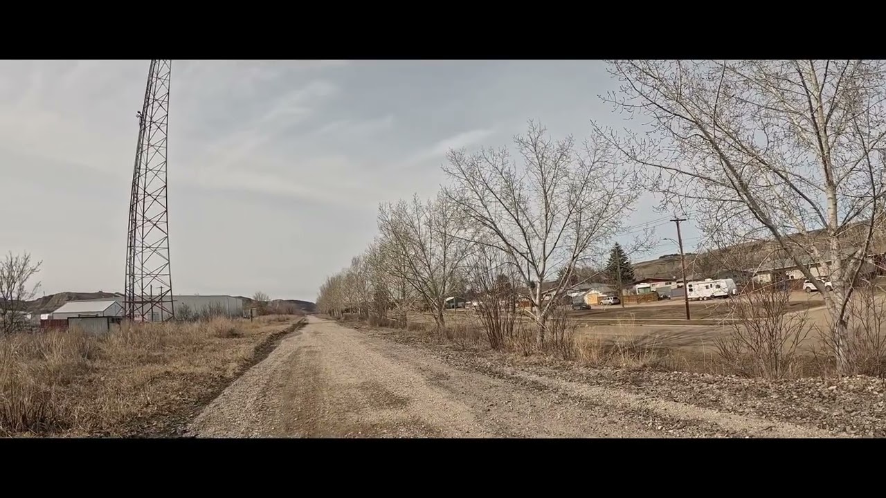 Riding around Drumheller 