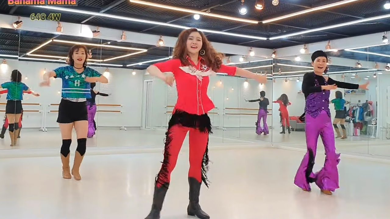 Bahama Mama by Boney M line dance | Withus Korea, Seoul