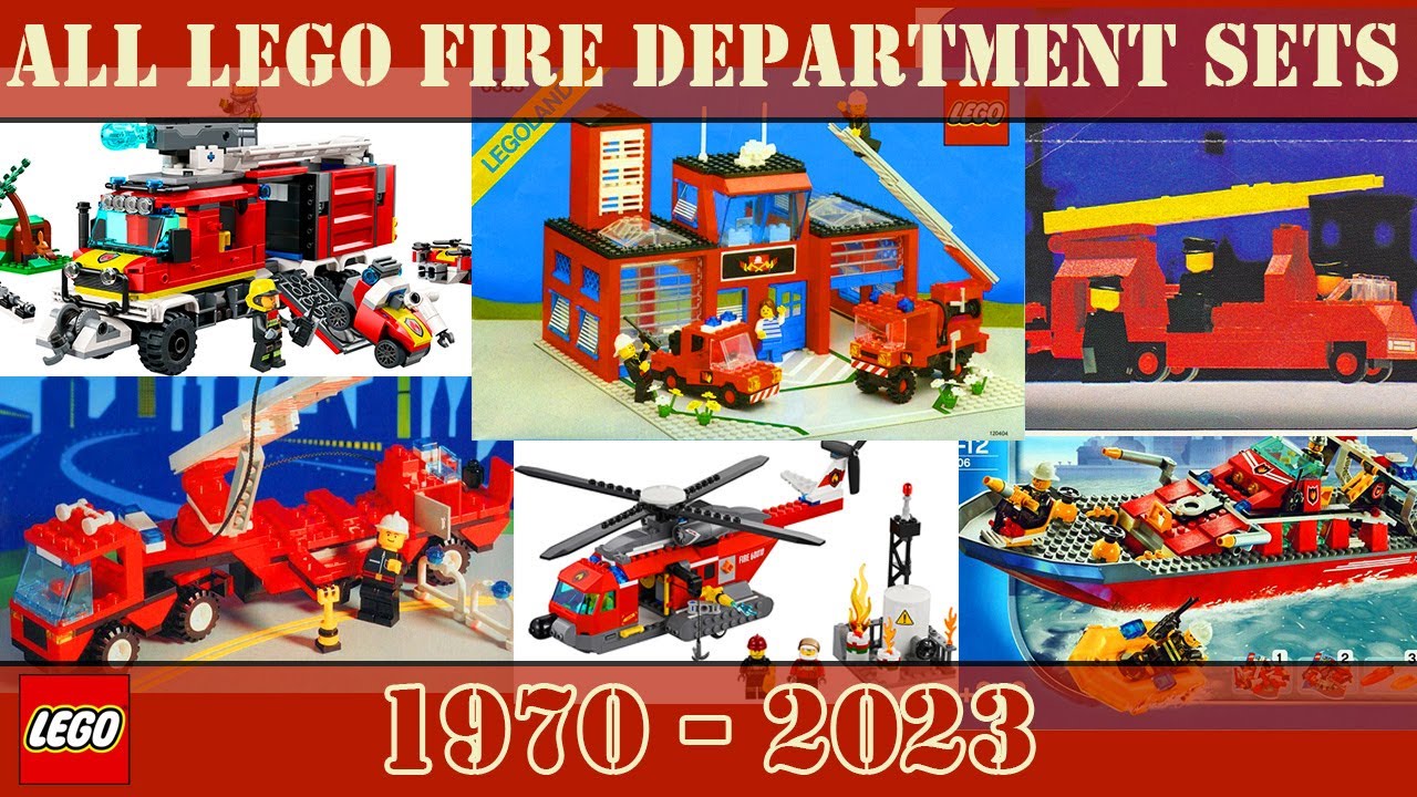 Every LEGO Fire Department Sets from 1970 - 2023
