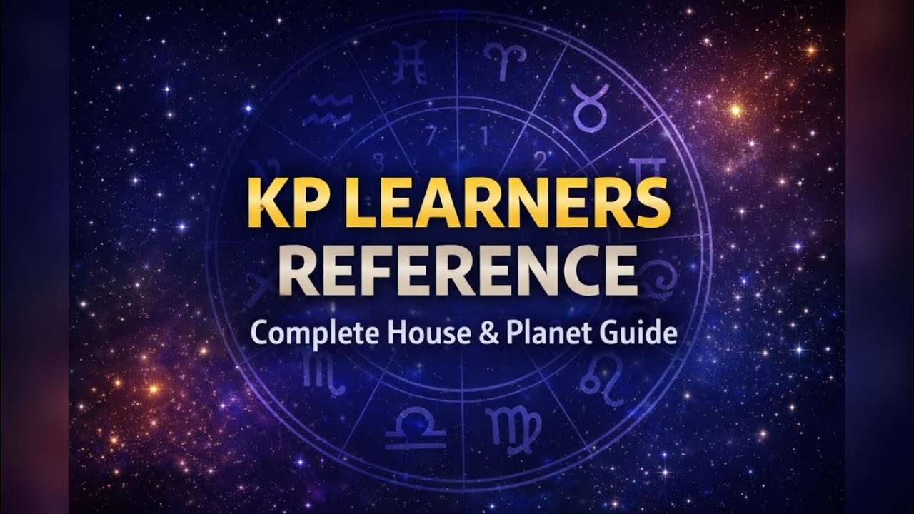 KP Astrology - Learners Ready Reference -Basics | #kpastrologer | #kpastrology #learning #planets