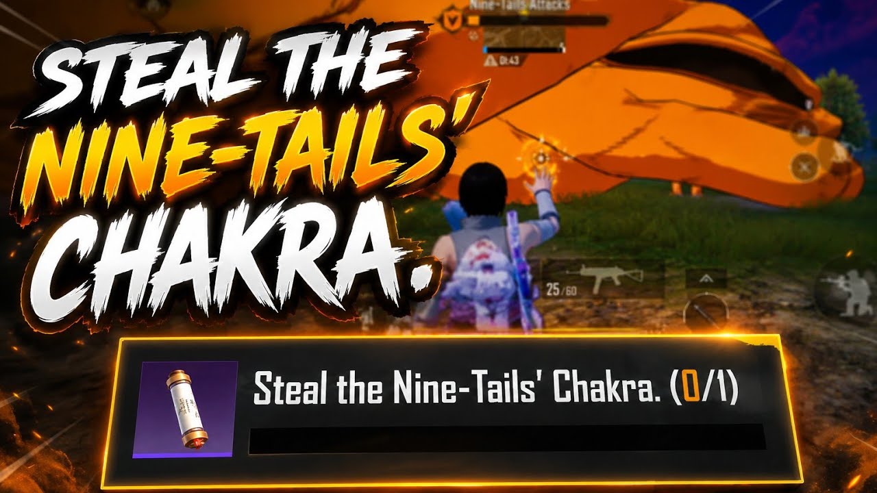 Steal the Nine-Tails' Chakra Mission | PUBG MOBILE Naruto Event Guide.