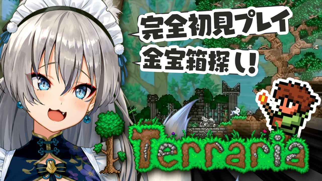 【Terraria】完全初見プレイ！まだまだ初心者ですが金宝箱見つけ隊 #2【#稲荷いろは/のりプロ所属】