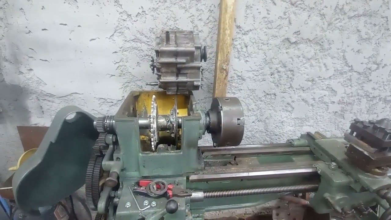 Reforma torno MITTO antigo ( flange e suporte do motor) #4