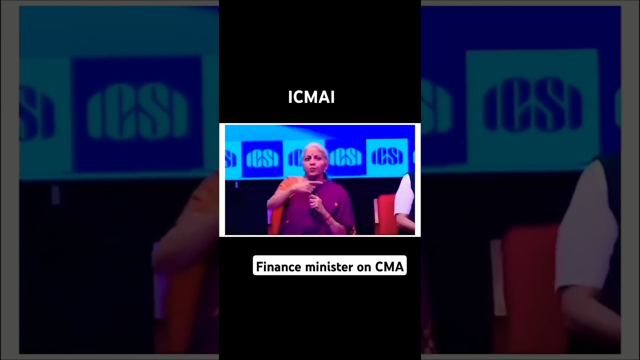 Union Finance Minister's view on cost accountants #costaccountants #inspiration #cma #motivation