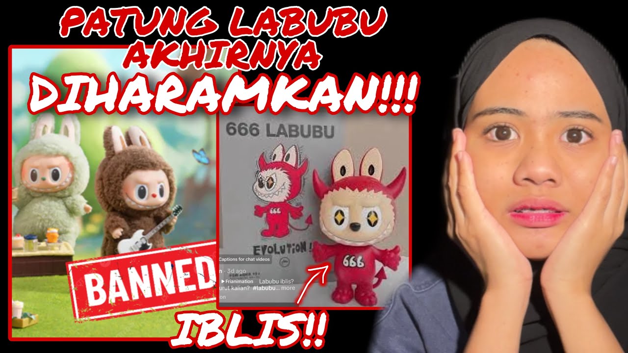 PATUNG LABUBU AKHIRNYA DIHARAMKAN‼️ ASAL USUL LABUBU BONEKA IBLIS!!