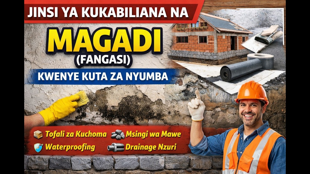 Siri ya Kukomesha Magadi na Fangasi Kwenye Kuta za Nyumba (Suluhisho la Kudumu) #magadi #fangasi