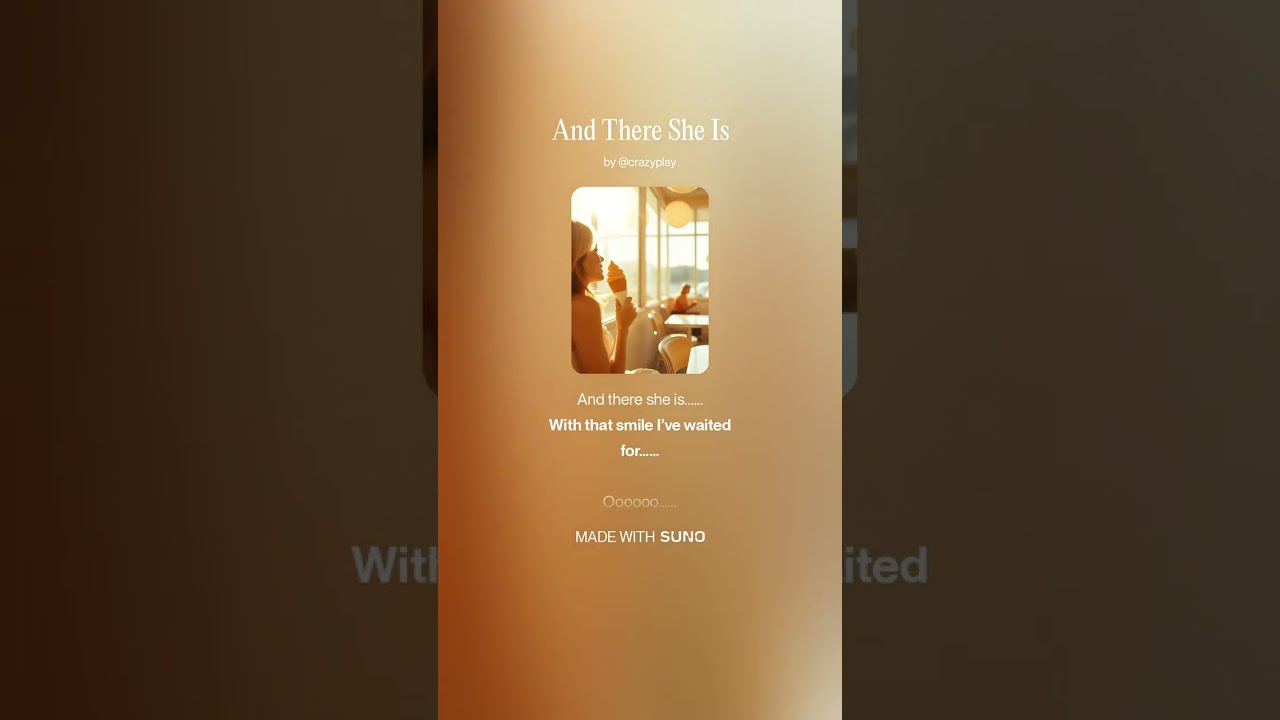 And There She Is/Brit-Pop/Soft Rock/New Wave/AI Music/Lyrics 100% Human Written