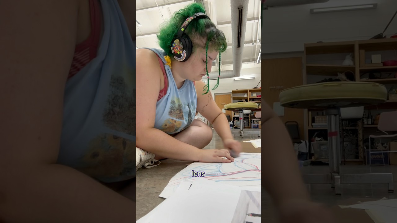 VLOG: a day in my life as an art education student 👩&zwj;🎓🎨 #collegelife #Shorts