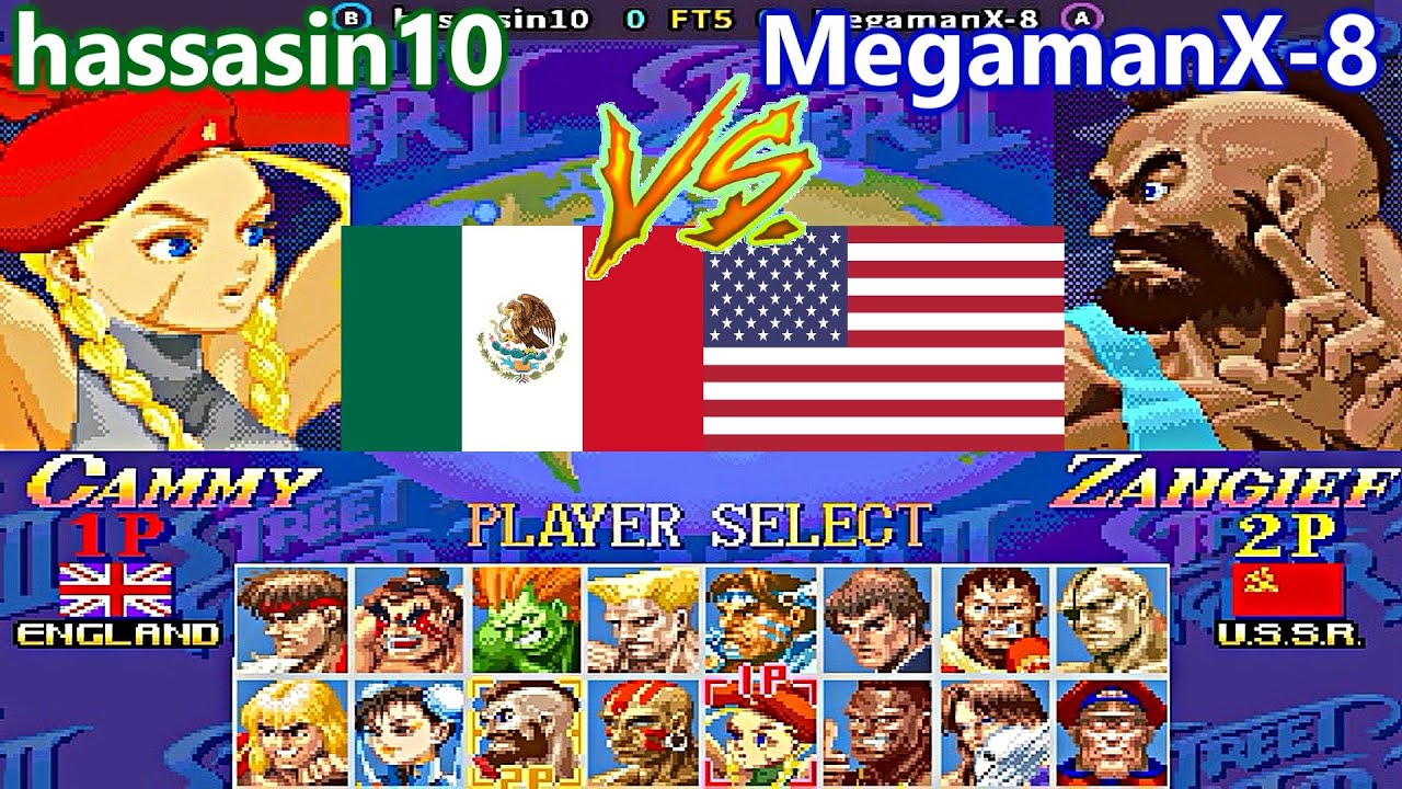 Super Street Fighter II X: Grand Master Challenge - hassasin10 vs MegamanX-8 FT5