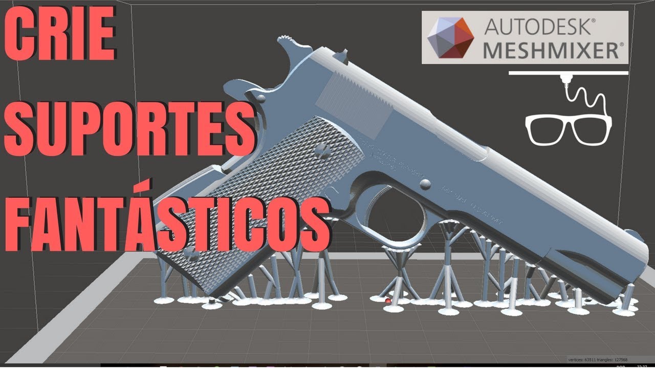 Uma forma alternativa de criar suportes para a impressão 3D - MeshMixer