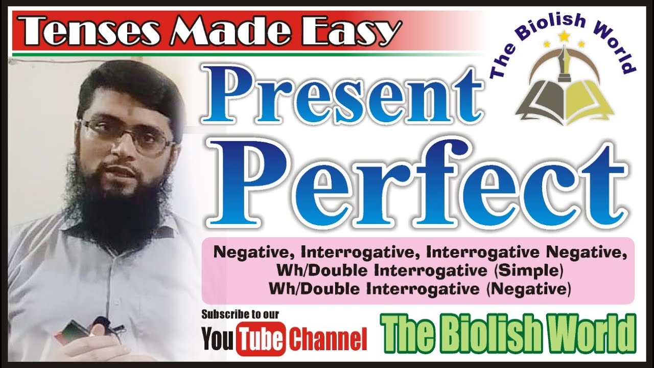 Present Perfect Tense (Negative, Interrogative, Interrogative Negative, WH/ Double Interrogative